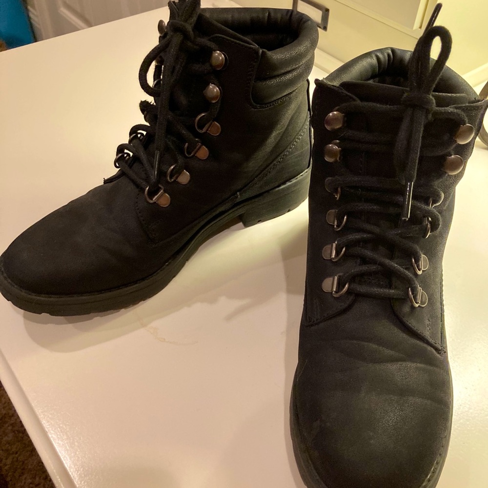 Black ankle boots